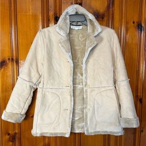 Jones New York Cream Teddy Jacket‎